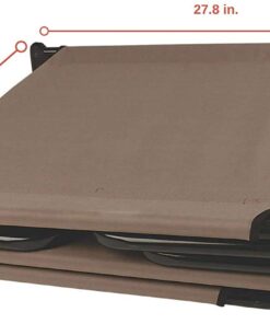 Coleman Converta Outdoor Folding Cot, Strong Steel Frame Supports Campers up to 6ft 2in or 225lbs, 4 Back & 2 Foot Positions Folds Compactly to Fit in Trunk 20 61lvhfYYcuL