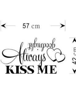 Wall Stickers,Ikevan Always Kiss Me Goodnight Wall Sticker PVC Decal Home Bedroom Living Room TV Setting Wall Sticker Romance Home Decoration 57x42cm 22 61lx91vxcnL
