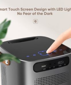 5G WiFi Bluetooth Projector, TOPTRO TR23 Outdoor Projector 1080P Supported 15000 Lumen, Mini Projector with 360 Degree Surround Sound, Dust-Proof, Projector Compatible with TV Stick, iOS, Android, PS5 Grey 32 61lxvGEYyXL