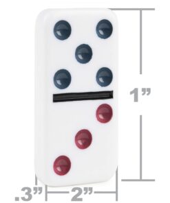 Spin Master Games Double Fifteen Color Dot Dominoes Game in a Tin (6029741) 26 61lxyFv3k L