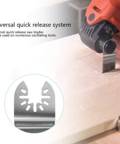 50 Pack Professional Pro Grade Wood/Bi-Metal Oscillating Saw Blades Universal Quick Release Multitool Tool Blade Japan Tooth for Bosch, Craftsman, FEIN, Ridgid, TCH, Makita, Milwaukee 19 61ly VWInSL