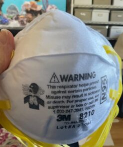 3M Personal Protective Equipment Particulate Respirator 8210, N95, Smoke, Dust, Grinding, Sanding, Sawing, Sweeping, 20 Count (Pack of 1) 20 Count (Pack of 1) 33 61lymPT6VfL