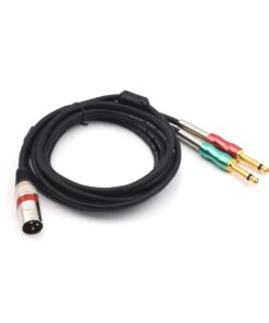 SiYear 15FT XLR 3 Pin Male to Double 6.35mm 1/4" TS Male Y Splitter Cable, Dual Mono Male (1/4 inch) 6.35mm to XLR Male Plug Stereo Microphone Audio Converter Adapter Cable(15Feet) 15Feet 4.5M 8 61lyuep5H3L 1