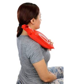 Classic Red Rubber Hot Water Bottle, Hot Compress, Pain Relief from Headaches, Cramps, Arthritis, Back Pain, Sore Muscles, Injuries - 2 Quart Capacity 17 61lzj95ZmwL