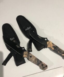 Mossy Oak Fixed Blade Hunting Knife Set - 2 Piece, Full Tang Handle Straight Edge and Gut Hook Blades Game Processing Knife, Sheath Included 35 61m0mk8jwyL