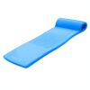 TRC Recreation Sunsation 1.75 Inch Thick Foam Lounger Water Floating Swimming Pool Raft with Roll Pillow for Head and Neck Support, Bahama Blue 3 61m2 KnTL