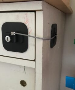 Refrigerator Lock,Fridge Lock with Keys,Freezer Lock and Refrigerator Lock for Child Proof(Fridge Lock-Black 1Pack) 30 61m2R0QXLML