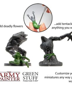 The Army Painter 2 Part Modeling Clay, 20cm - Moldable Model Putty for Miniatures, Easy-to-Knead Green Stuff Putty Epoxy Clay for Sculpting, Green Stuff Tools - The Original Green Stuff Kneadatite 23 61m3d7mRbuL