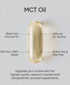 Sports Research Keto MCT Oil Capsules- Keto Fuel for The Brain & Body | Derived from Non-GMO Coconuts (240 Softgels) 240 Count (Pack of 1) 12 61m6jjciHgL