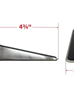 Shepherd Hardware 3314 Designer Satin Nickel Door Wedge with Non-Skid Rubber Base Grip 26 61m7jjZv6QL