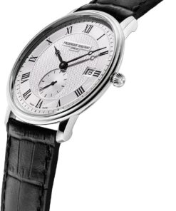 Frederique Constant Slimline Silver Dial Black Leather Strap Quartz Men's Watch 12 61m7oX9ltiL