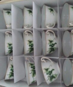 Homewear 8-Piece Hudson Damask China Storage Container Set, Tan,Beige Beige 13 61m7yuVFfZL