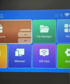 NexiGo PJ40 Projector with WiFi and Bluetooth, Native 1080P, 4K Supported, Projector for Outdoor Movies, 300 Inch, Zoomable, 20W Speakers, Home Theater, Compatible w/TV Stick, iOS, Android (Black) Regular OS 77 61m8FlOyJqL 1