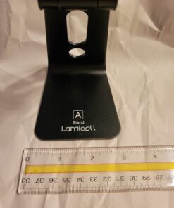 Lamicall Adjustable Cell Phone Stand, Desk Phone Holder, Cradle, Dock, Compatible with iPhone 15, 14, Plus, Pro, Pro Max, 13 12 X XS,4-8" Phones, Office Accessories, All Android Smartphone, Black 42 61m8NpGR16L