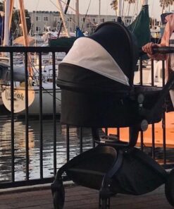 Hot Mom Baby Stroller: Baby Carriage with Adjustable Seat Height Angle and Four-Wheel Shock Absorption,Reversible,High Landscape and Fashional Pram (Black) Black 63 61mA2HqFC5L