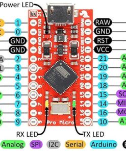 OSOYOO Pro Micro 5V/16MHz Module Board with 2 Row pin Header Replace wit Pro Mini for Arduino Pro Micro board for Arduino 25 61mA7brLEaL