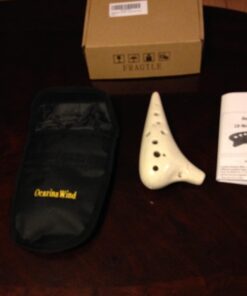 OcarinaWind® 12 Hole White Ocarina Exquisite Craft of Ice-crack Alto C Version Music Instrument Gift Idea 41 61mBGl3y6KL