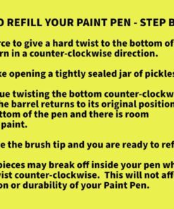Slobproof Refillable Paint Brush Pens 2 in 1 Pack. Convenient Touch-Up with Easy To Use Syringes, Fillable Solution for Precision and Ease in Paint Touch-Ups. Ideal for Home, Wood 2 Count (Pack of 1) 21 61mBqiT7Q5L