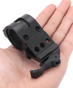 Alternative view of ALONEFIRE Weapon Light Mount Offset Flashlight Mount Picatinny Gun Tactical LED Torch Black for Sports Outdoors Fitness Hunting Fishing Shooting Airsoft Guns Accessories Sights Optics Scope SKU1952
