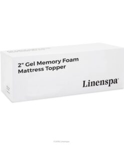 Linenspa 2 Inch Gel Infused Memory Foam Mattress Topper – Cooling Mattress Pad – Ventilated and Breathable – CertiPUR Certified - Twin XL Topper Only 23 61mCz1vDSEL