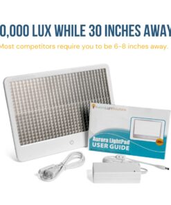 Alaska Northern Lights Aurora LightPad Max - 10,000 LUX Bright Light Therapy Box - More Than 115,000 Sold! - US Based Company 21 61mDnLx54AL