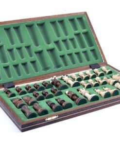 Wegiel Chess Set - Consul Chess Pieces and Board - European Wooden Handmade Game - JUNIOR 54 61mEfrM9gPL