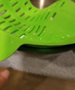 Kitchen Gizmo Snap 'N Strain Strainer, Clip On Silicone Colander, Fits all Pots and Bowls - Lime Green 41 61mF1fGLDiL