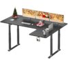 Dripex Standing Desk, 63"/ 71" L Shaped Desk Adjustable Height, Electric Corner Stand Up Desk Large Home Office Desk Computer Workstation, Dual Motor Sit Stand Desk 4 Legs, Super Stable Black 71 x 43 inch 12 61mF3jdvmtL