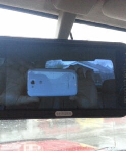 BW 7 Inch 16:9 TFT LCD Widescreen Car Monitor Car Rear View Mirror with Touch Button, HD 800(W)x 480(H) Resolution, Two Ways of Video input 21 61mFaapPWL