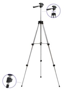 50 Inch Aluminum Camera Tripod for Canon, Nikon, Sony, Samsung, Olympus, Panasonic & Pentax + eCost Microfiber 28 61mGJEqe17L