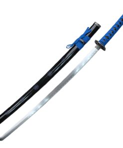 BladesUSA SW-72BL Samurai Sword with Scabbard and Display Stand, Blue/Black, 40-Inch Overall