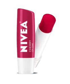 NIVEA Cherry Lip Care - Tinted Lip Balm for Beautiful, Soft Lips - Pack of 4 26 61mHiidFocL