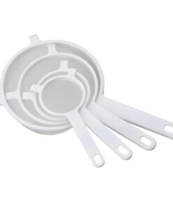 Alternative view of HIC Kitchen Double-Ear Fine Mesh Strainer, FDA Approved, BPA Free, 4-Inch,White