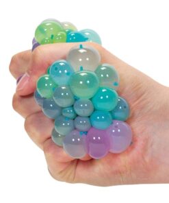 Alternative view of Rainbow Squishy Colourful Mesh Ball Children's Fiddle Squeeze Stress Ball Toy