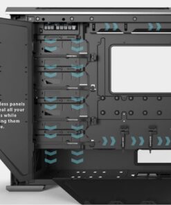 Phanteks (PH-ES518XTG_DBK01) Enthoo Evolv X ATX Case Tempered Glass Windows Digital RGB Black 115 61mKOc Ob8L