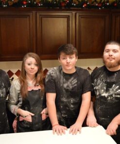 Hyzrz Women's Apron with Pockets, Black and Red Multicolor 36 61mKngPk6BL