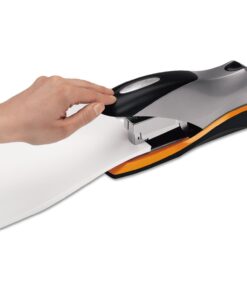 Swingline Stapler, 70 Sheet Capacity, Optima 70, Jam Free, Reduced Effort, Soft Grip, Metal, Black and Silver (87875) Half Strip 19 61mNQiYFbCL