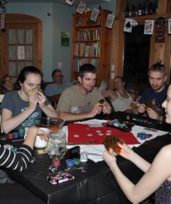 Deck of 24k Gold Foil Plating Poker Plastic Playing Cards with Mahogany Wood Box Includes Certificate of Authenticity Double Sided Color Printed Rendered Etching $100 Benjamin Franklin Logo Design 31 61mNcJYzCFL