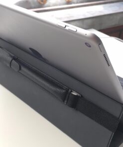 Fintie Pencil Holder with USB Adapter Pocket for Apple Pencil (USB-C) & Apple Pencil (1st / 2nd Generation), Premium Elastic Vegan Leather Sleeve Pouch Compatible with iPad Case, Black 67 61mOhEMkSkL