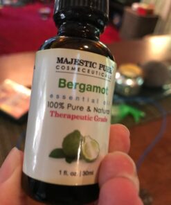 MAJESTIC PURE Bergamot Essential Oil, Premium Grade, Pure and Natural, for Aromatherapy, Massage, Topical & Household Uses, 1 fl oz 1 Fl Oz (Pack of 1) 27 61mPTSGvpL
