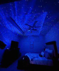 Rossetta Star Projector, Galaxy Projector for Bedroom, Bluetooth Speaker and White Noise Aurora Projector, Night Light Projector for Kids Adults Gaming Room, Home Theater, Ceiling, Room Decor Black 40 61mQLUvpdcL