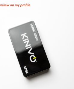 Kinivo HDMI Switch 4K HDR 301BN (3 in 1 Out, 4K 60Hz HDR, HDMI 2.0, High Speed 18Gbps, IR Remote, HDCP) - Compatible with Roku, PS5, Xbox, Apple TV, Nintendo Switch, Cable Box 3-PORT 35 61mR65qzqdL