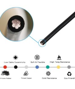 BNTECHGO 14 Gauge Silicone Wire Spool 25 ft Black Flexible 14 AWG Stranded Tinned Copper Wire silicone wire 25ft silicone wire black 11 61mS6XfjVL