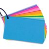 Hygloss Products Study Buddies Cards - Flashcards - Rectangle Shape - 3 x 5 Inches - Assorted Color Cardstock - Ideal for Students, Classroom - Build Skills - Colored Bookring - 100 Qty Rectangle (3x5-inch) Colorful 39 61mUhDi1INL