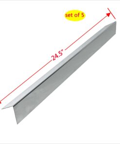 Direct Store Parts DP110 Stainless Steel Flavorizer Bars/Heat plates (5-pack) Replacement for Weber Stainless Steel Flavorizer Bars 7539,7540 / L 24.5" (Aftermarket Parts) 4 61mVe4oJ7mL