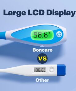 Boncare Thermometer for Adults, Digital and Oral Thermometer for Fever with 10 Seconds Blue 11 61mWh2SWVIL