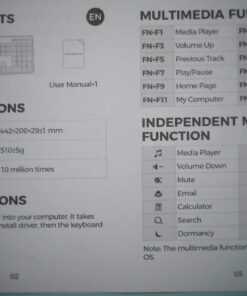 Wired Keyboard,Quiet Keyboard,Multimedia USB Computer Keyboard,Silent Keyboard with Low Profile Chiclet Keys,Large Number Pad,Spill-Resistant,Anti-Wear Letters,Full Size Keyboard for Laptop,Desktop 27 61mY6TIQEAL