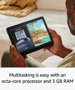 All-new Amazon Fire HD 10 tablet, built for relaxation, 10.1" vibrant Full HD screen, octa-core processor, 3 GB RAM, latest model (2023 release), 32 GB, Black With Lockscreen Ads 14 61mYDVmJMGL 1