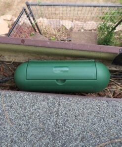 Hot Headz H-EXT-302 Outdoor Extension Safety Seal Resistant Cord Cover for Holiday Lights Water Fountains, Pool Pumps, Air Conditioners, Etc, Single, Green 41 61mYy76l7FL