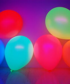 Alternative view of DirectGlow UV Neon Fluorescent Blacklight Reactive Glow Party Balloons (50) 50